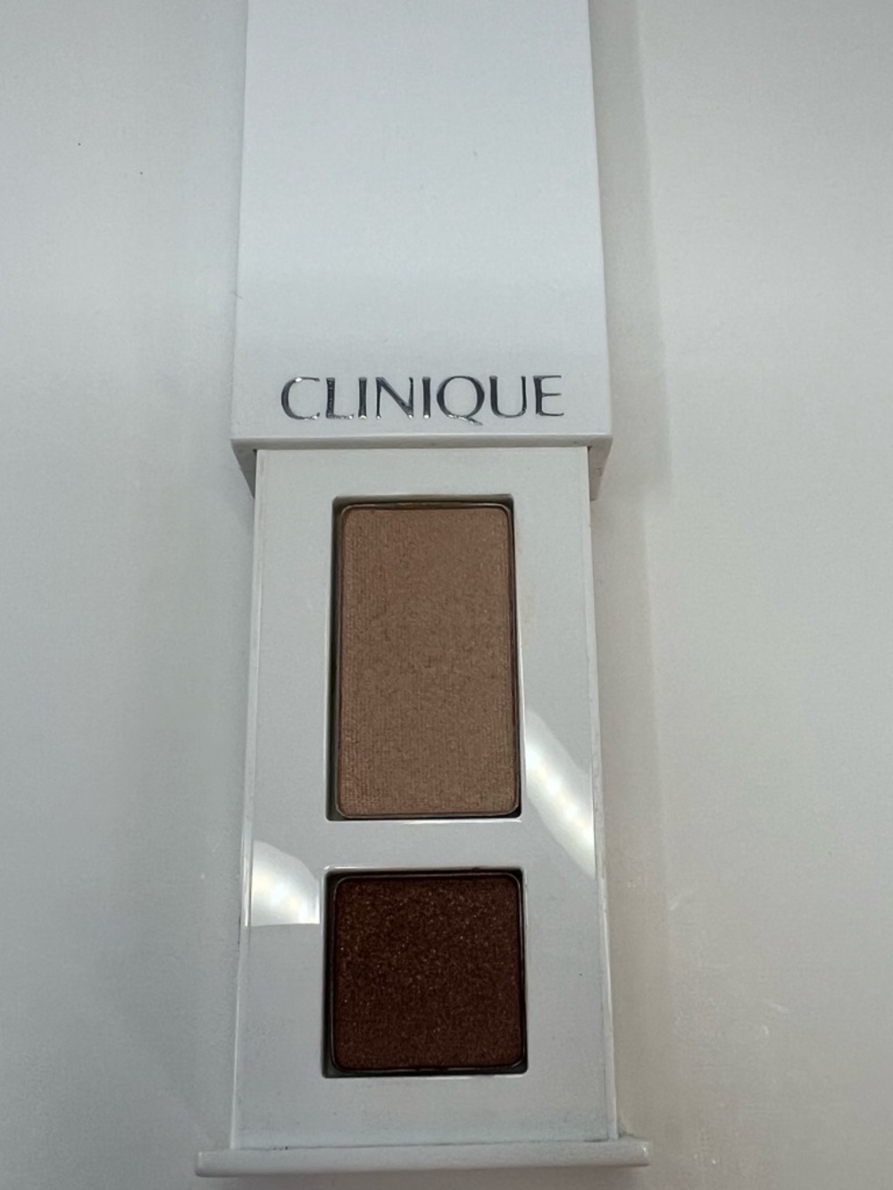 New Clinique Eyeshadow All About Eye Shadow Duo 01 Like Mink .06 oz / 1.7 g